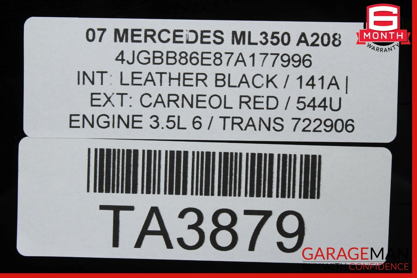 98-05 Mercedes W163 ML320 ML500 Rear Hatch Trunk Windshield Glass OEM
