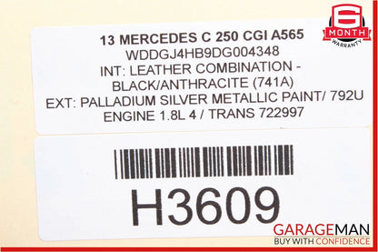 12-14 Mercedes W204 C250 C350 Coupe Rear Windshield Shade Roller Blind Cover OEM