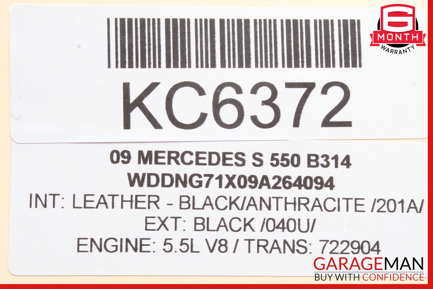 07-13 Mercedes W221 S550 S63 AMG Front Right Keyless Go Exterior Door Handle OEM