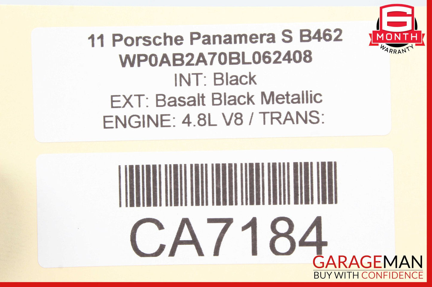 10-16 Porsche Panamera 970 Rear Left Upper Control Arm 97033104700 OEM
