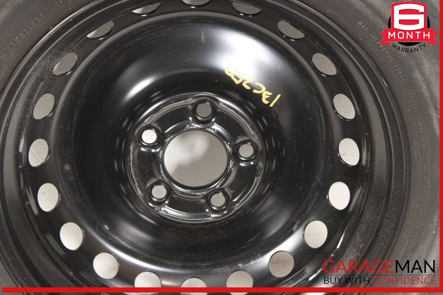 08-14 Mercedes W204 C250 C300 Emergency Spare Tire Donut Wheel Rim 125 90 16"