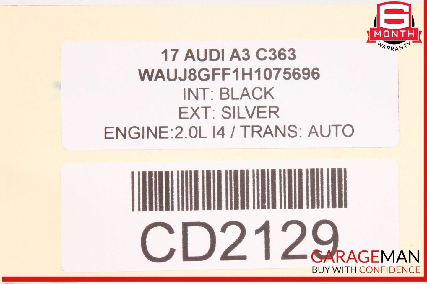 15-20 Audi A3 S3 Rear Bumper Reinforcement Impact Bar OEM