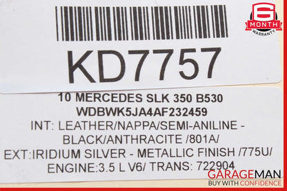 09-11 Mercedes R171 SLK350 Steering Column Combination Switch Control Assy Black