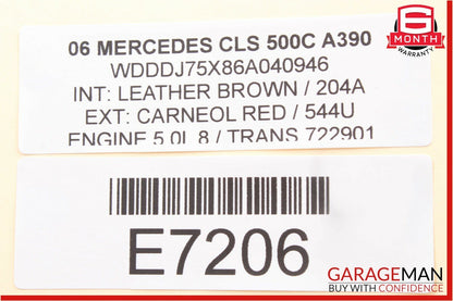 03-11 Mercedes CLS500 E63 AMG Keyless Go Entry Control Module Unit OEM