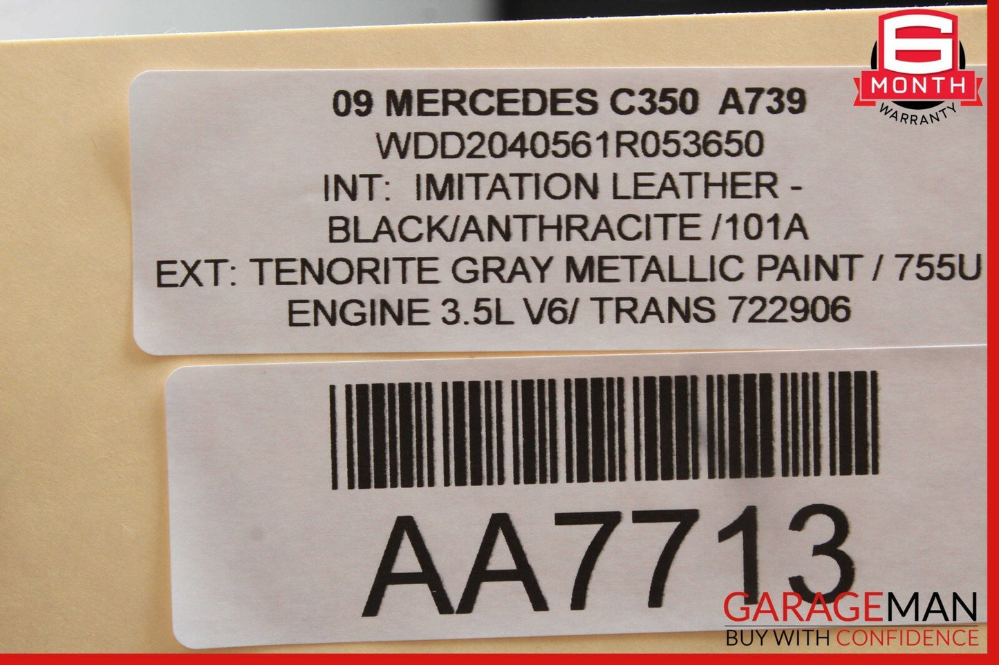08-14 Mercedes W204 C300 C350 Rear Left Side Door Control Module 2048702326 OEM