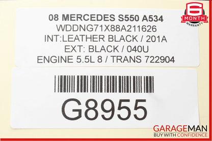 07-09 Mercedes W221 S600 S550 Front Left Under Seat Controller Module