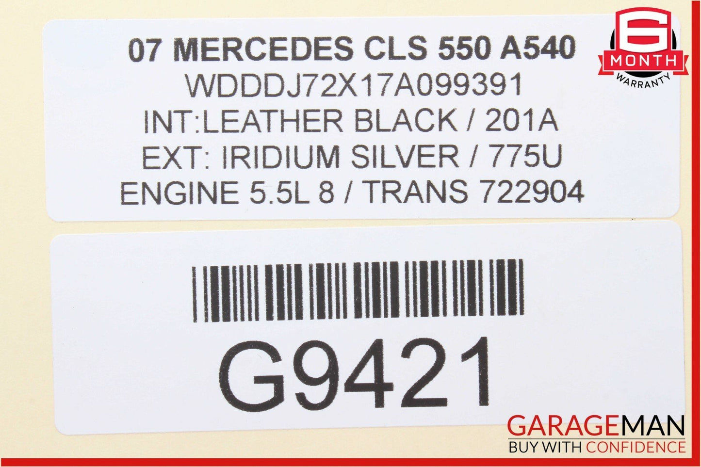 06-09 Mercedes W219 CLS550 Windshield Washer Reservoir Filler Neck 2118600064