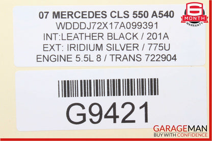 06-09 Mercedes W219 CLS550 Windshield Washer Reservoir Filler Neck 2118600064