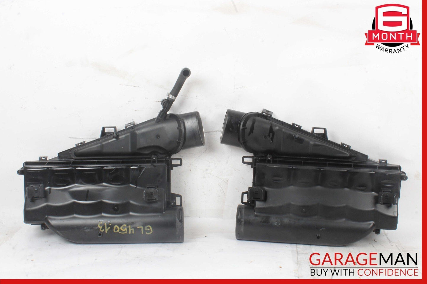 13-14 Mercedes X166 GL450 Air Intake Cleaner Box Left & Right Side Set of 2 OEM