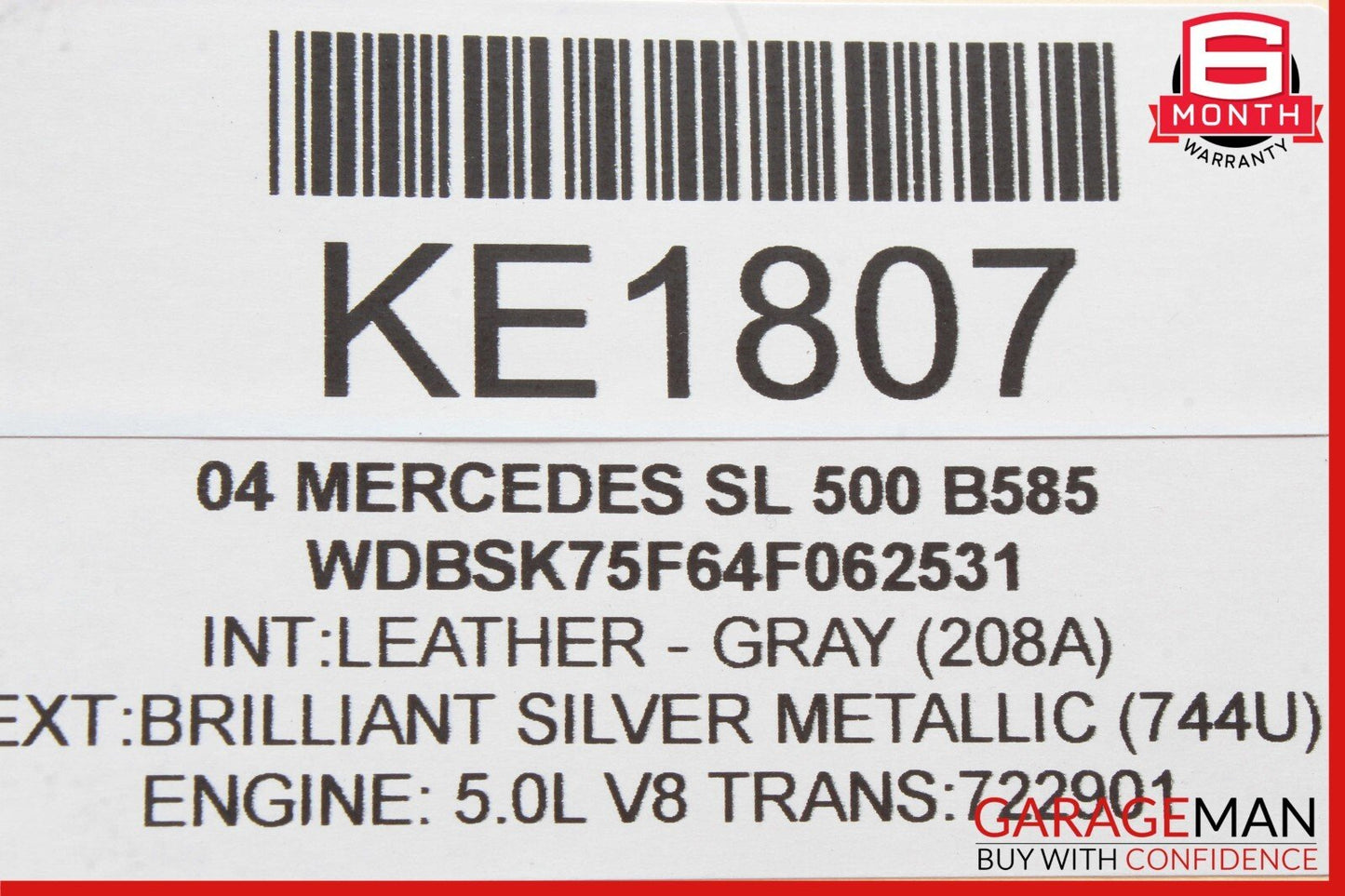03-06 Mercedes R230 SL500 SL55 AMG Under Seat Control Module Right Side OEM