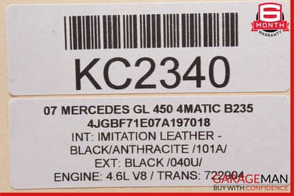 07-16 Mercedes X164 GL450 4MATIC 3rd Third Row Seat Motor 1648201942 OEM