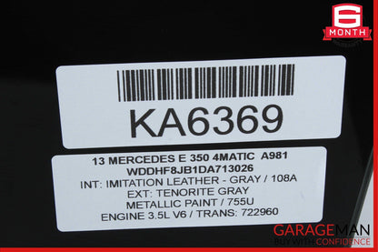 10-13 Mercedes W207 E350 E550 Coupe Front Right Passenger Side Window Glass OEM