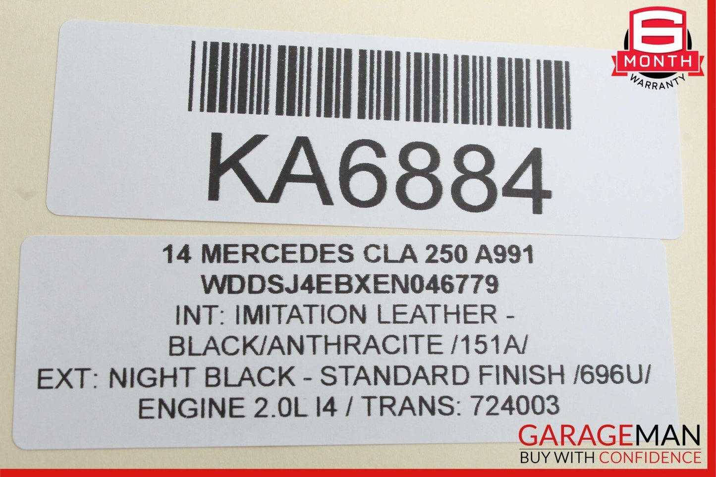 2014 Mercedes W117 CLA250 Rear Left or Right Wishbone Arm 2463520788 OEM