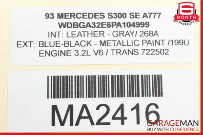 92-93 Mercedes W140 300SE TCM Transmission Control Module Unit OEM