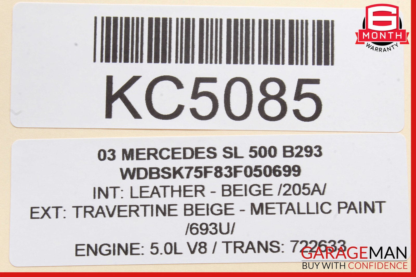 03-08 Mercedes R230 SL500 SL65 AMG Center Console ESP Controller Switch Button