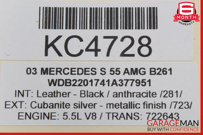 00-06 Mercedes W220 S55 Front Left Side Keyless Go Entry Antenna OEM