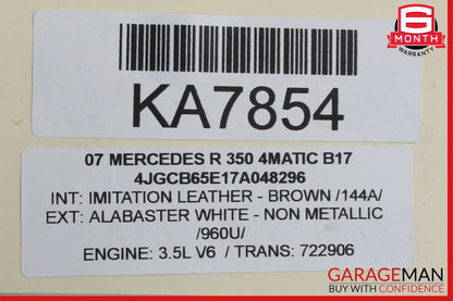 06-12 Mercedes W251 R350 Trunk Lid Hydraulic Pump Motor Cylinder Assembly OEM