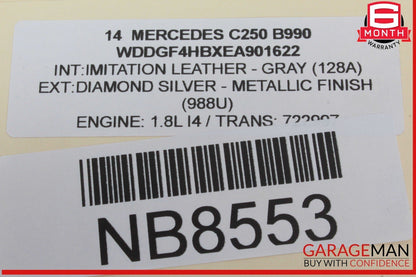 08-15 Mercedes W204 C250 C300 Front Right Passenger Side Dash Airbag
