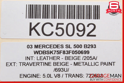 03-06 Mercedes R230 SL500 SL600 Shifter Gear Select Indicator OEM