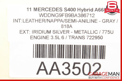 07-13 Mercedes W221 S400 S63 AMG Rear Right or Left Door Control Module OEM