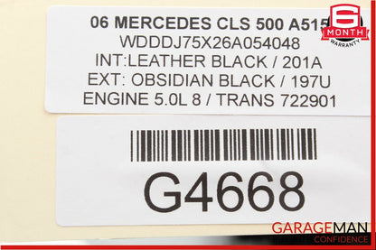 06-11 Mercedes W219 CLS500 Front Left Side Door Controller Module Unit OEM