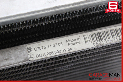 01-05 Mercedes W209 CLK320 C240 Engine Cooling Radiator AC A/C Condenser Assy
