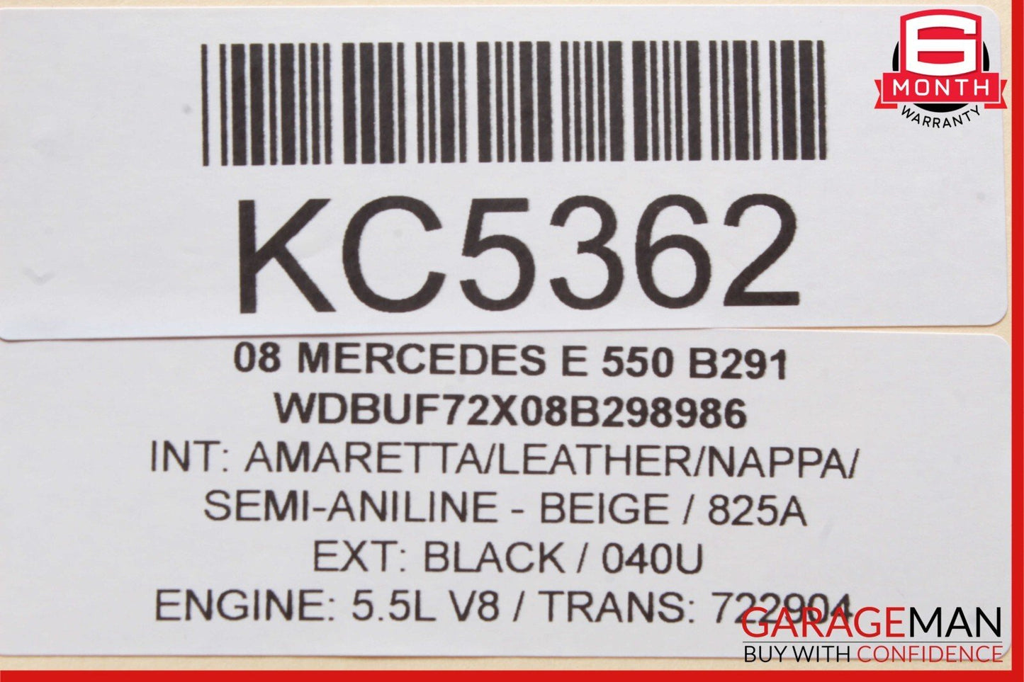 03-09 Mercedes W211 E550 E500 Front Right Side Exterior Door Handle Black OEM