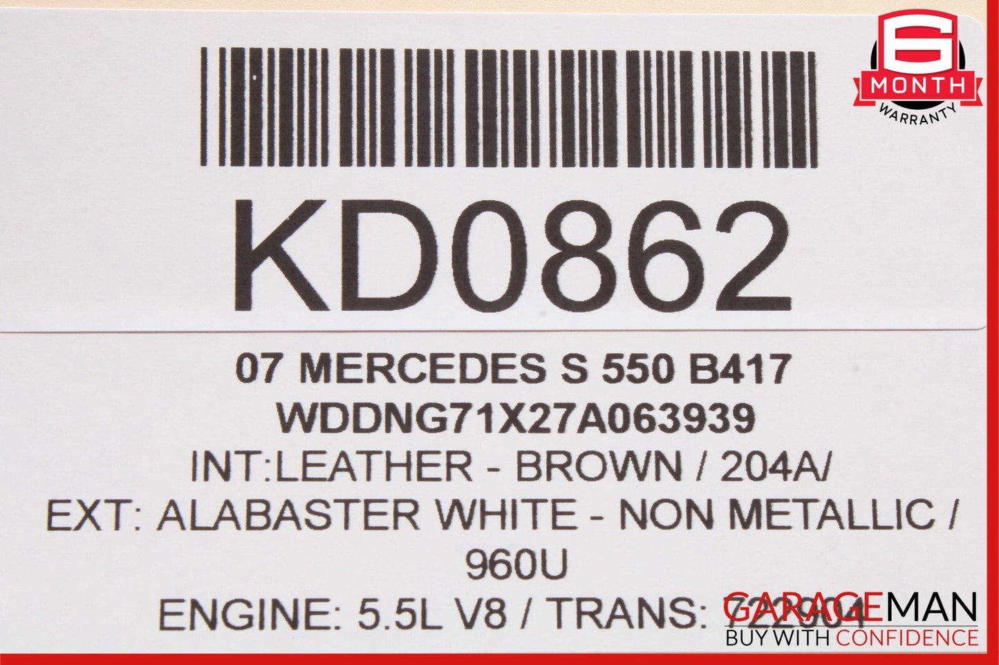 07-13 Mercedes S400 S550 Rear Left / Right Door Window Switch Control Module