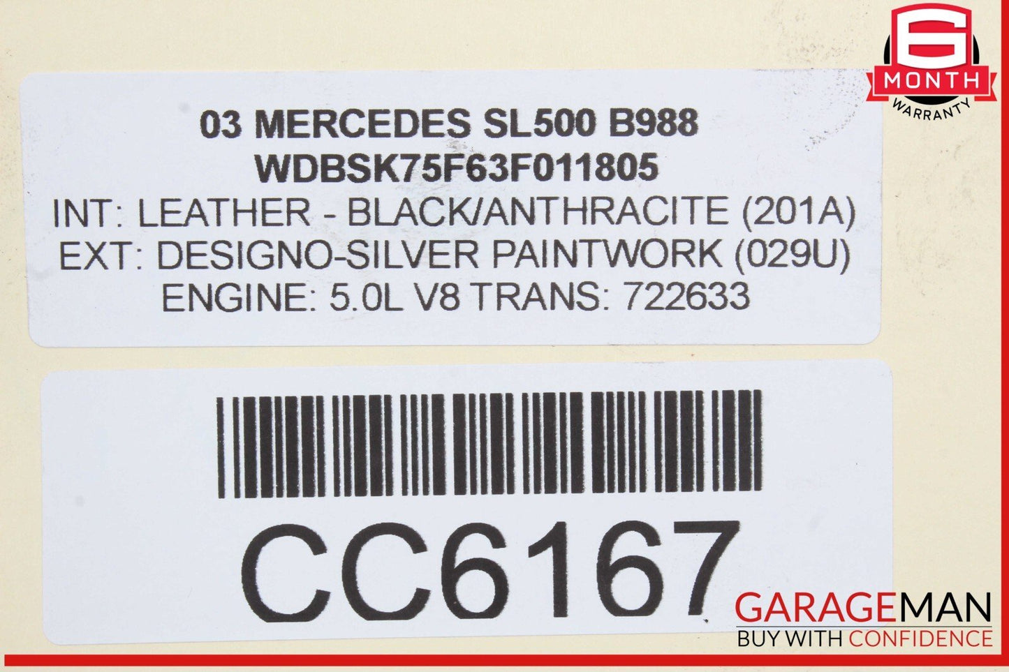 03-06 Mercedes R230 SL500 SL55 AMG Power Steering Rack And Pinion 2304600800 OEM