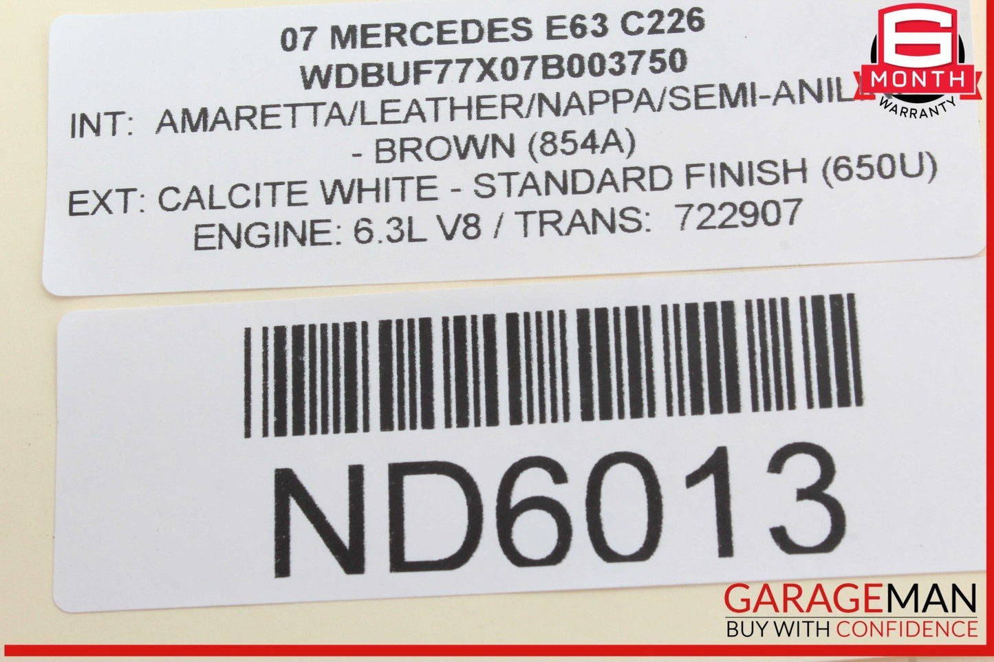 03-09 Mercedes W211 E63 AMG E350 E500 Rear Right Side Exterior Door Handle OEM