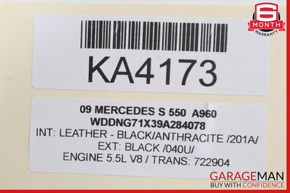 07-14 Mercedes W221 S550 CL550 Trunk Release Remote Open Close Module Unit OEM