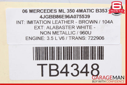 06-12 Mercedes W164 ML350 GL550 R350 Front Brake Calipers Set 1644202383 OEM