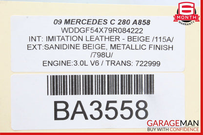 08-16 Mercedes C280 C300 E350 Front Left Side Door Window Regulator Motor Unit