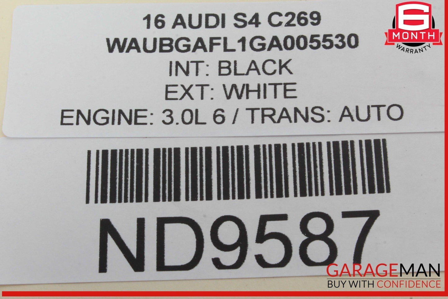 09-16 Audi S4 A4 Rear Right Passenger Side Window Regulator Motor 8K0959812A OEM