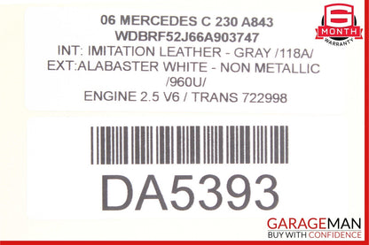 01-07 Mercedes W203 C230 C300 Front Left Side Door Control Module Unit OEM