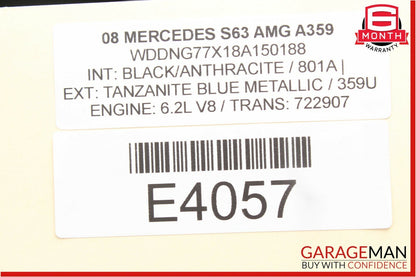 07-13 Mercedes W221 S63 CL65 Tire Pressure Monitor Module 2215402362 OEM