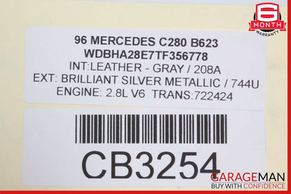 96-97 Mercedes W202 C230 C280 Front Right Side Interior Door Panel Cover Grey