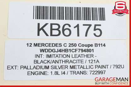 10-16 Mercedes W204 C250 SLK250 M271 Engine Throttle Body 2661410525 OEM