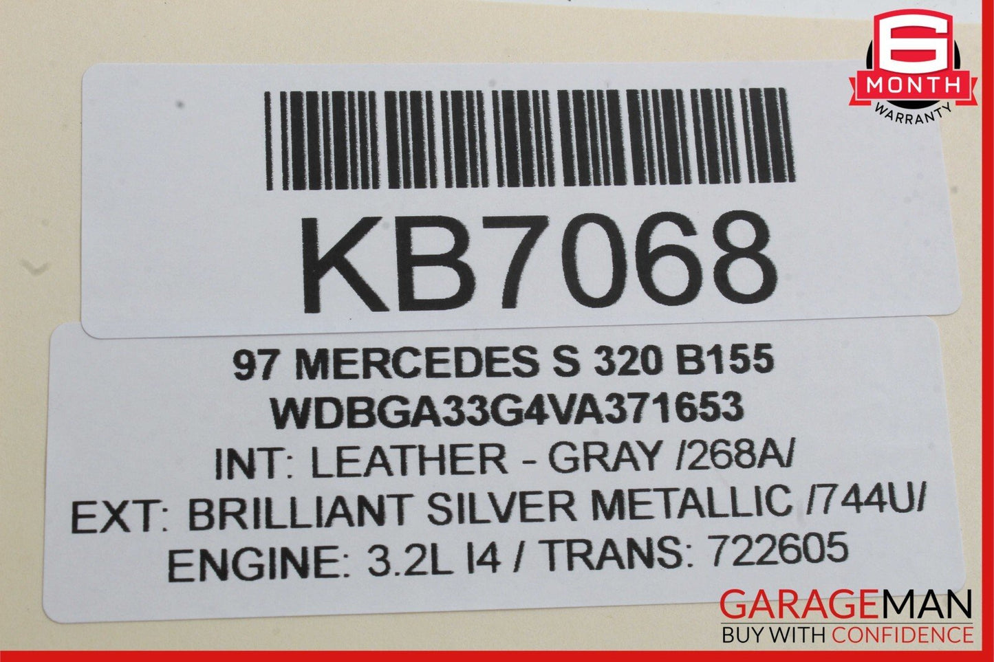 94-97 Mercedes W140 S320 Coupe Front Left & Right Side Door Audio Speaker Set