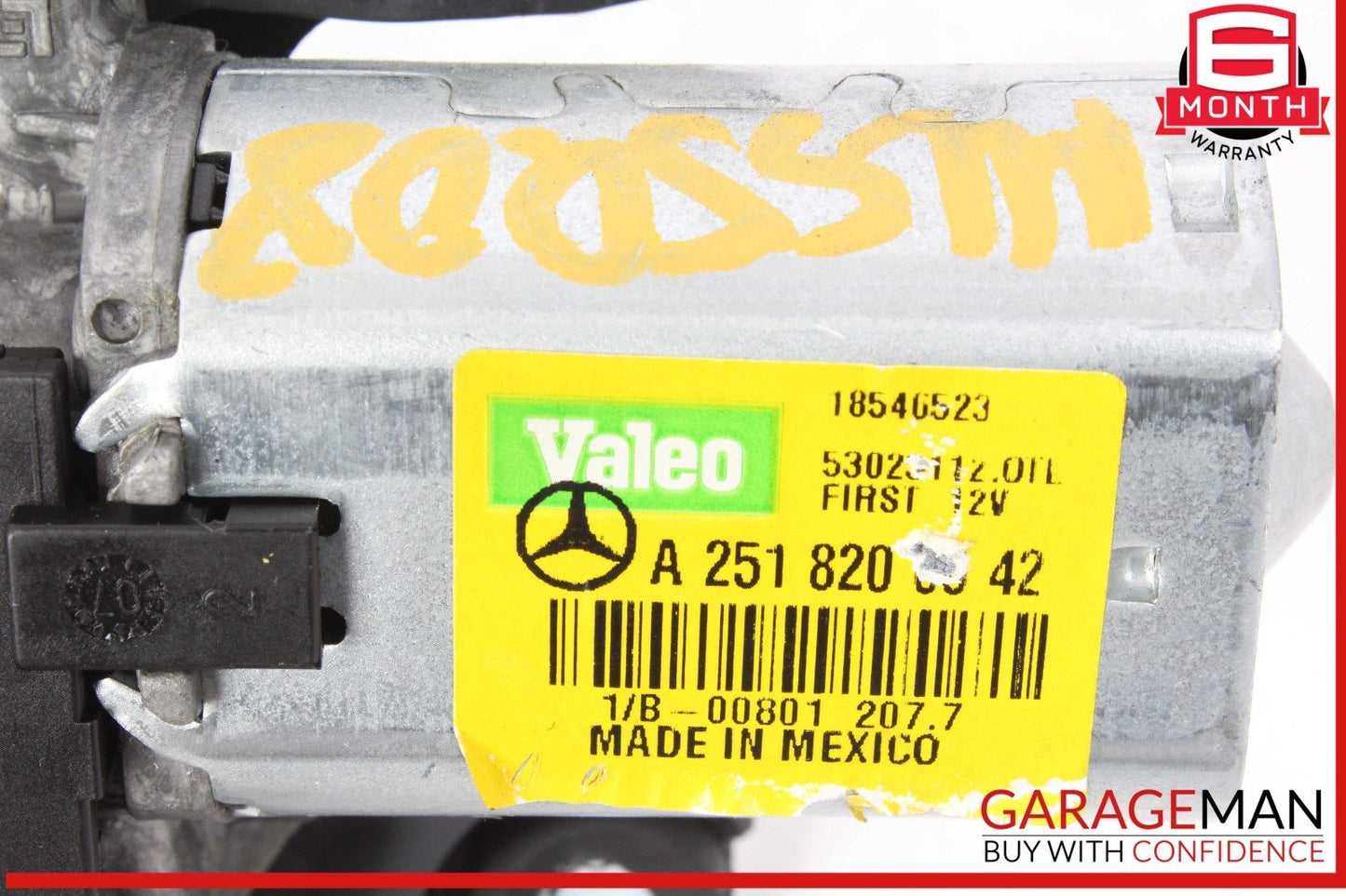06-19 Mercedes W164 ML550 GL450 Rear Glass Windshield Wiper Motor 2518200042