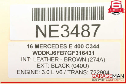 02-19 Mercedes W212 E400 CL600 AUX Auxiliary Circulation Water Pump Bosch OEM