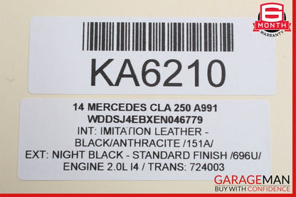 14-18 Mercedes W117 CLA250 Right Side Exterior Door Handle Keyless Go OEM