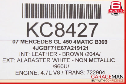 06-12 Mercedes X164 GL450 4MATIC Front Left Door Audio Tweeter Speaker Cover OEM