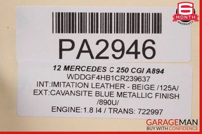 10-16 Mercedes SL400 E350 C250 RWD Rear Diff Differential Axle Carrier Assembly