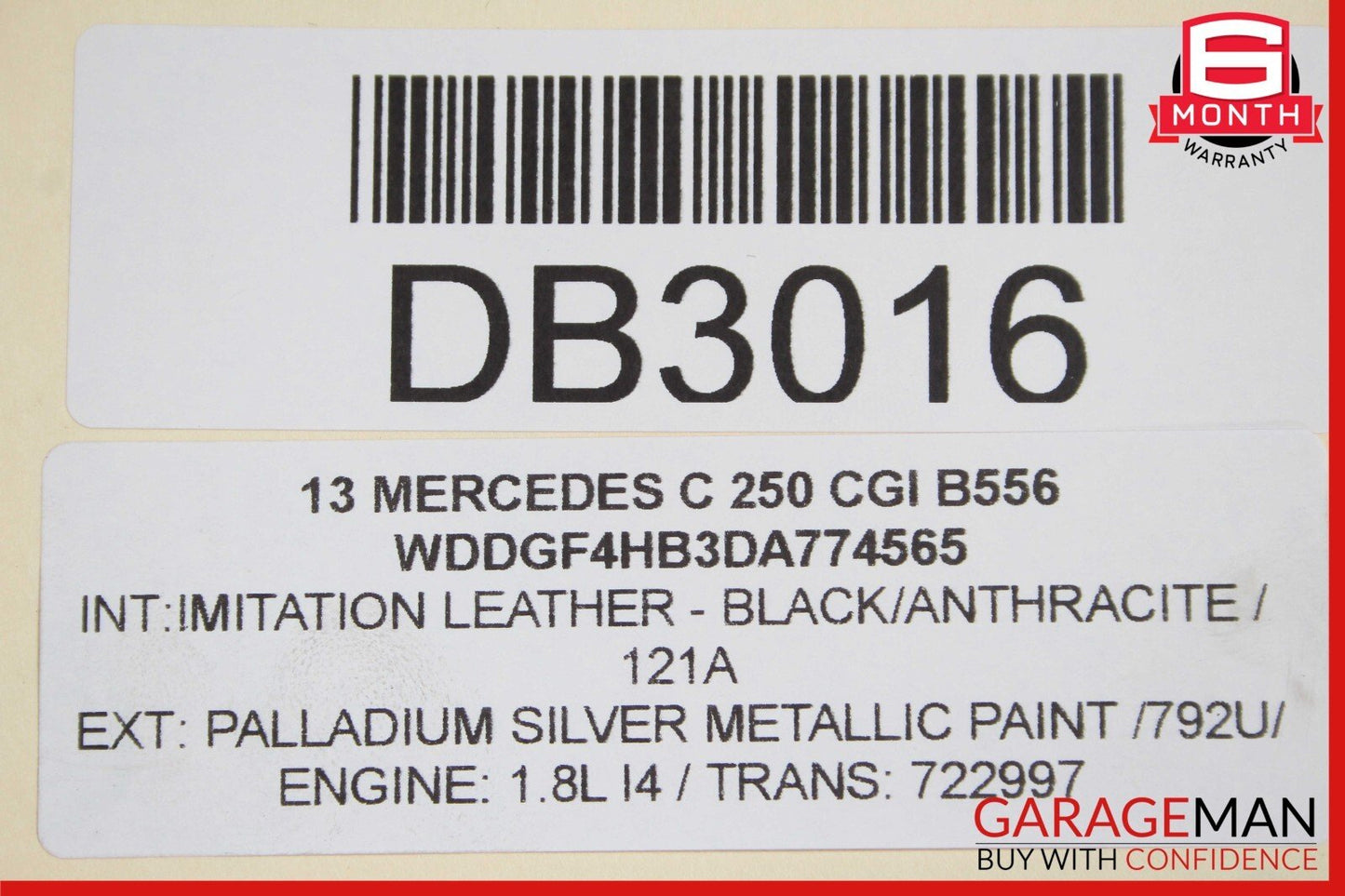 12-15 Mercedes W204 C250 SLK250 1.8L M271 Intercooler Charge Air Cooler Radiator