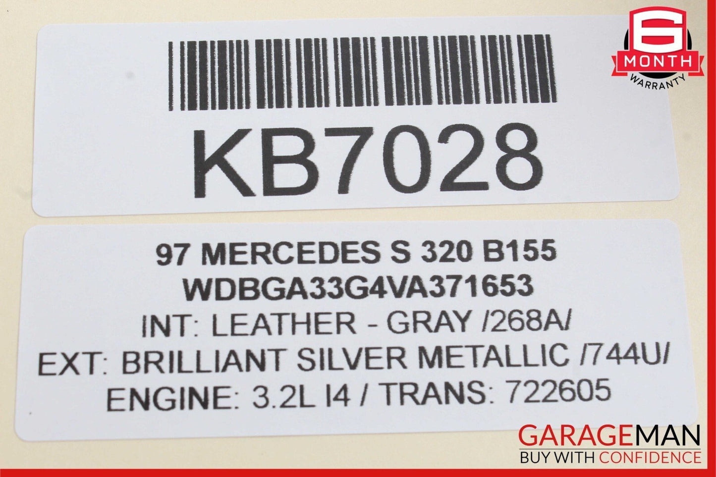 92-99 Mercedes W140 S320 300SE S600 CL600 Front SAM Fuse Relay Box Panel OEM