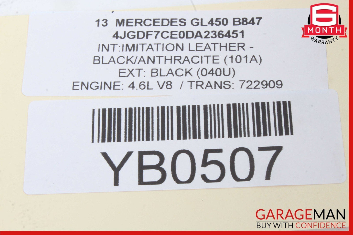 13-16 Mercedes X166 GL450 GL550 Rear Left Door Lock Latch Actuator OEM