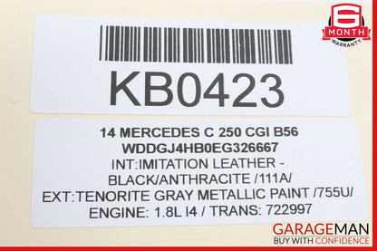 12-14 Mercedes W204 C250 C300 C63 AMG Rear SAM Module Fuse Relay Box Assembly