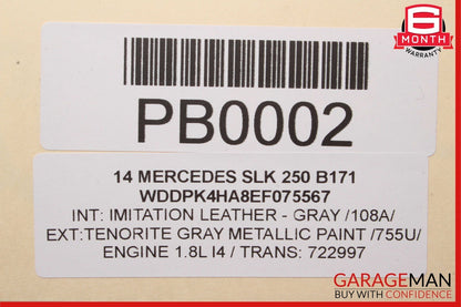 12-15 Mercedes C250 SLK250 7G Tronic Automatic Transmission Assembly OEM 42k