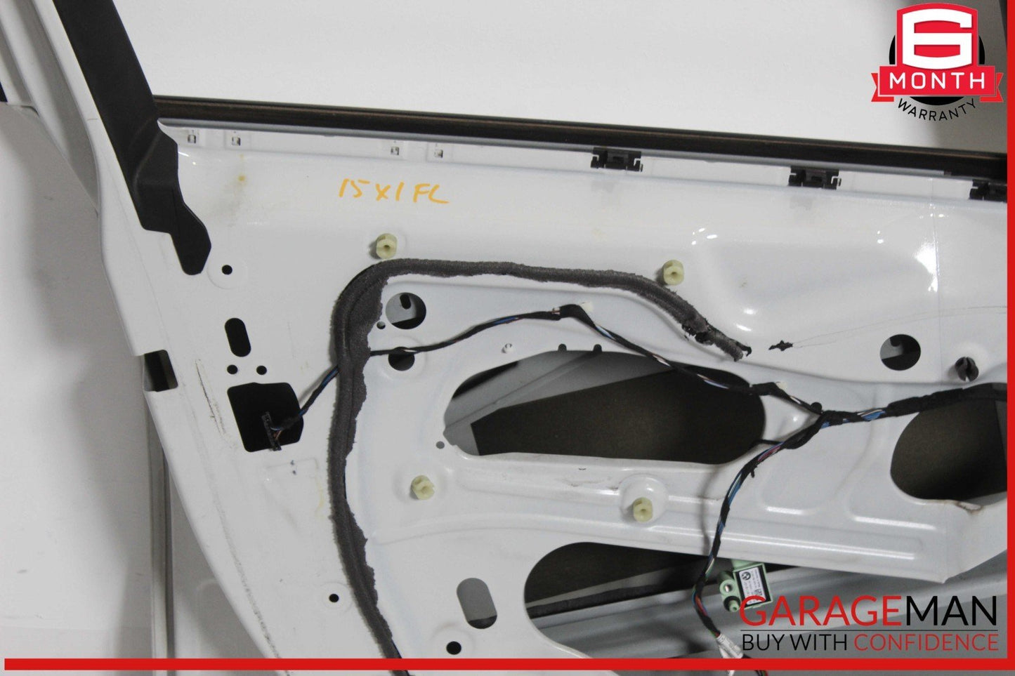 12-15 BMW X1 Front Left Driver Side Door Shell White OEM